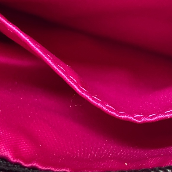 Coach Tartan Black Plaid Gray and Pink Wristlet Clutch - Approximately 6.5 x 4.5 - Picture 6 of 9